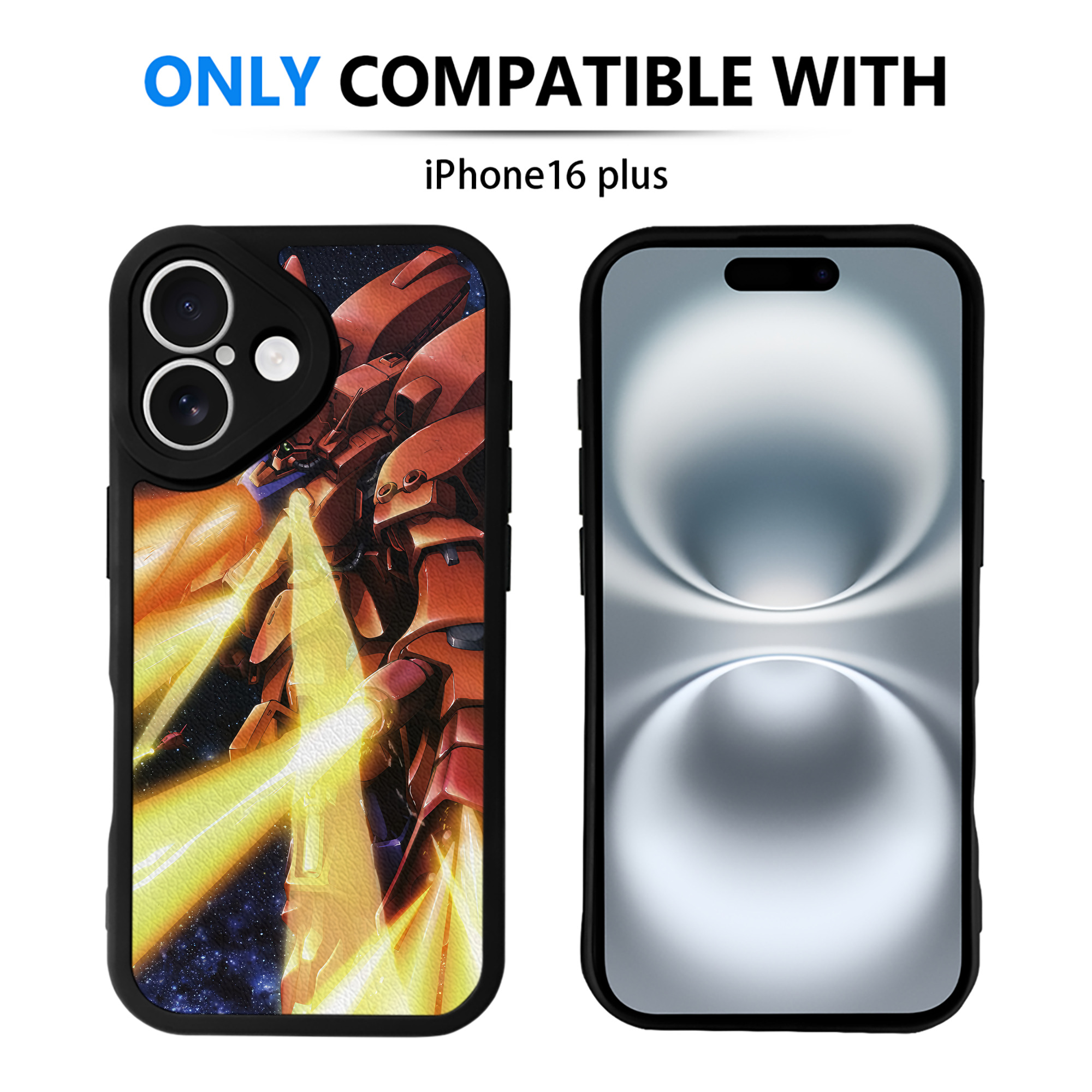 （画像用） 機動戦士ガンダム Mobile Suit Gundam 【iPhone 16シリーズ対応】シリコンスマホケース（レザー調） 材質：シリコン